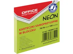 memoblok Neon ft 76x76mm 100 vel groen