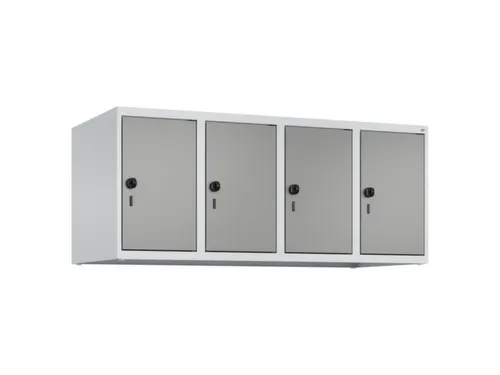 opzetkast,v. locker,4vak.,vak B 300mm,HxBxD 500x1200x500mm