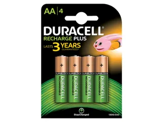 Batterij oplaadbaar Duracell 4x AA 1300mAh Plus - 2