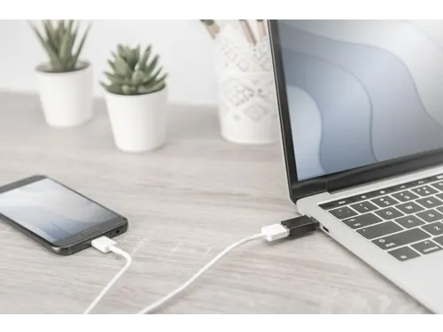 USB Type-C-adapter Type-C - A St/Bu 3A 5GB 3.0-versie Zwart