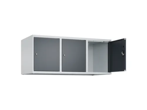 opzetkast,v. locker,3vak.,vak B 400mm,HxBxD 500x1200x500mm