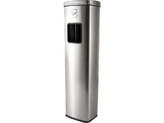 Asbak Staand met afvalbak AT400 RVS 20 Liter - 1