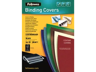 Voorblad Fellowes A4 lederlook zwart 25 stuks - 2