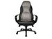 Bureaustoel Topstar Speed Chair zwart leder grijs microvezel