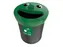 Afvalbak Smiley Face Bin 52 Liter Food Waste Zwart Groen