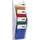 wandfolderhouder,HxBxD 540x220x80mm,v. 4xDIN A5,plank(en) transparant