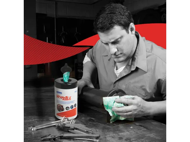 Reinigingsdoek WypAll 27x27cm 50vel per bus groen 7772 Pallet