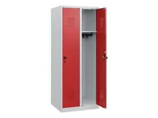 schoollocker,HxBxD 1530x600x500mm,2vak,vak B 300mm,draaigrendel - 1
