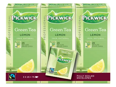 Groene Thee Pickwick Fair Trade green lemon 25x1.5gr
