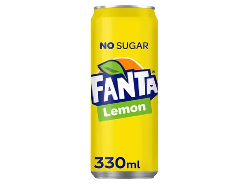 Frisdrank Fanta lemon zero blik 330ml
