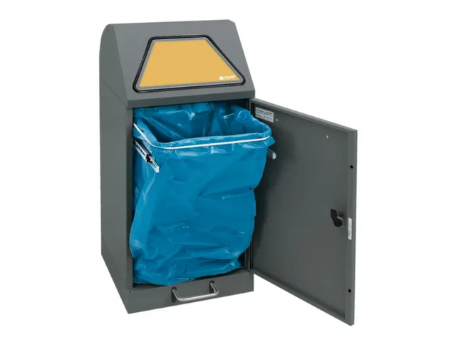 conteneur de tri sélectif,non inflammable,1x60l,HxlxP 900x400x380mm
