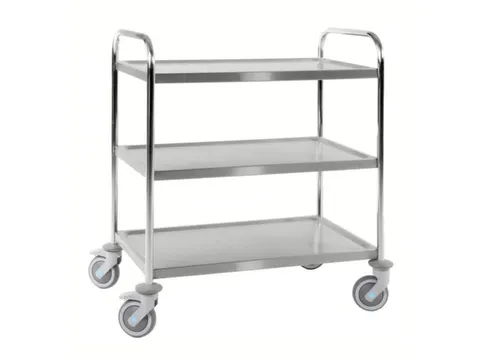 RVS etagewagen,draagverm. 100kg,3etage(s),laadvl. LxB 825x500mm