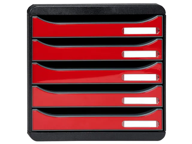 Ladenblok A4+ Big-Box Plus zwart/rood