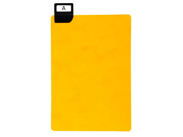 Intercalaire pour boîte à fiches verticales 125x75mm jaune 24 pcs