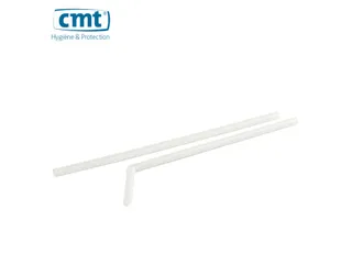 CMT Drinkrietjes Flexibel Plastic wit 21x0.6cm 5000 Stuks - 1