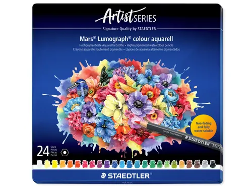 Aquarelpotlood Staedtler Mars Lumograph 24 kleuren