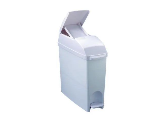 Basica,pedaalemmer voor vrouwelijke hygiëne,wit