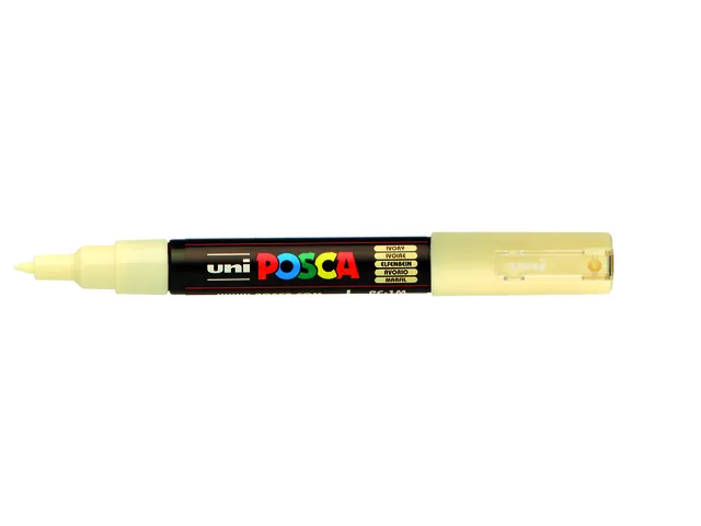 Verfstift Posca PC1MC Extra Fijne punt 0,7-1,0mm ivoor