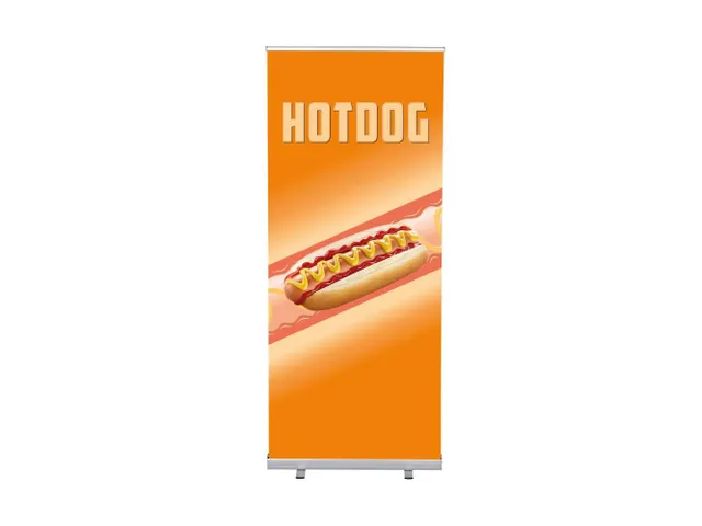 Roll-Banner 85x200 complete set met print "HOTDOG"
