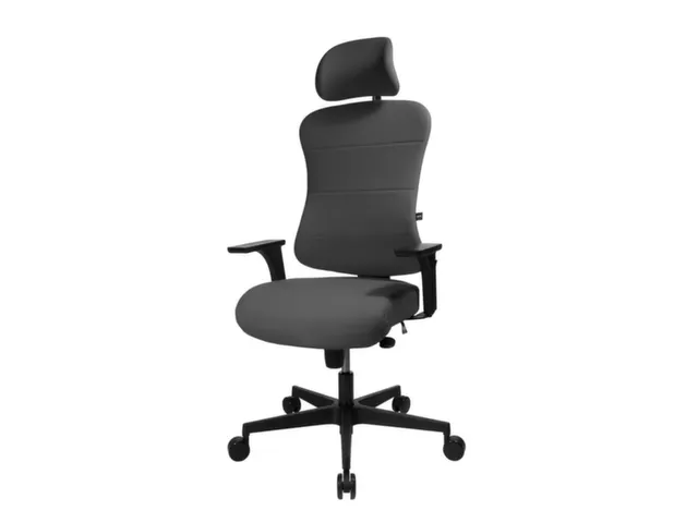 chaise de bureau pivotante,Mécan. synchrone,a. accoudoirs,appui-tête