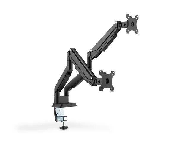 Monitorarm Digitus 2 Schermen met Gasveer en Klem
