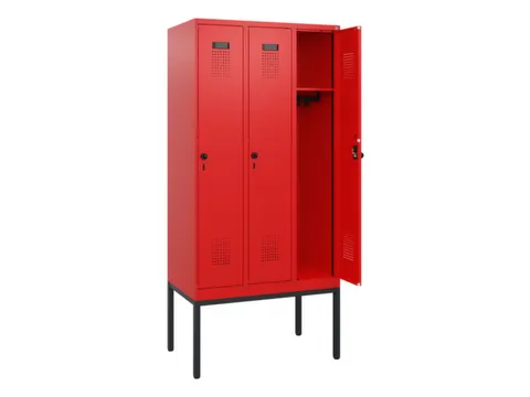 schoollocker,HxBxD 1950x900x500mm,3vak,vak B 300mm,draaigrendel