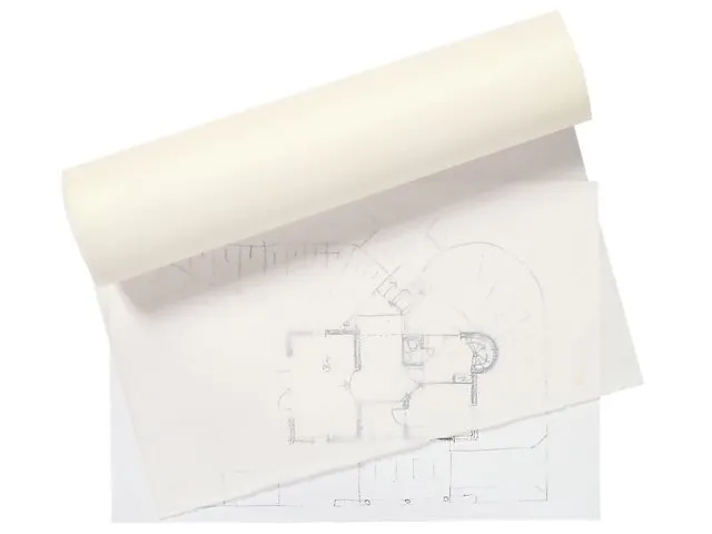 Patroontekenpapier rol 10mx100cm blanco