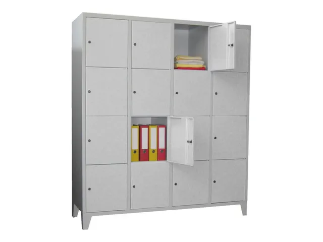 armoire multicases,HxlxP 1850x1600x500mm,RAL7035,face avant RAL7035