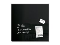 glasmagneetbord Sigel Artverum 48x48x1.5cm zwart