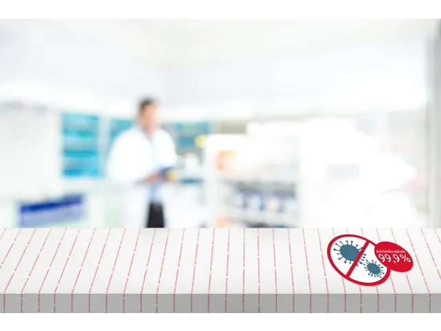 Antimicrobiële etiketten afneembaar transparant 450x320mm