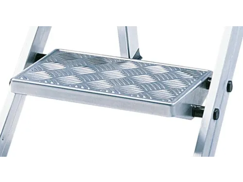 Vouwtrap Aluminium Platformhoogte 0.47m Geribbelde Plaat