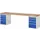 werkbank,HxBxD 890x3000x700mm,beukblad,draagverm. 750kg,2containers