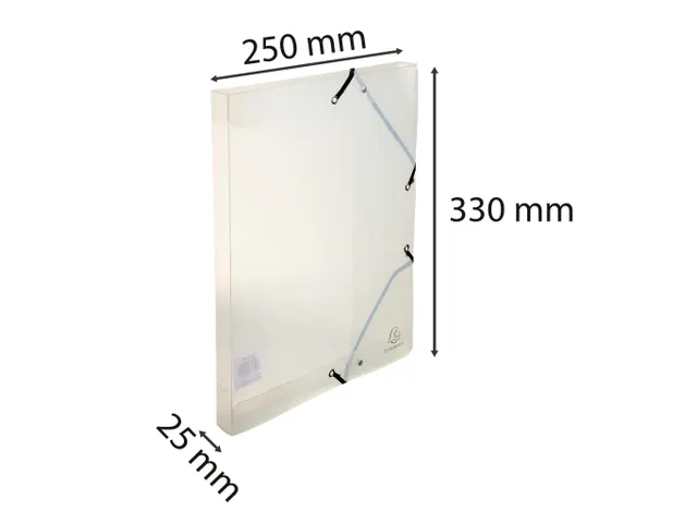 Klasseerdoos CRYSTAL PP rug 25mm ass.