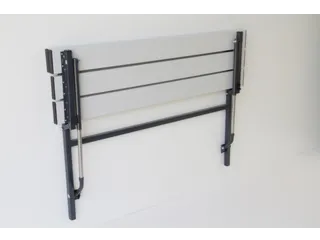 klapbank LxD 1200x380mm aluminium lijsten frame staal RAL7016 - 4