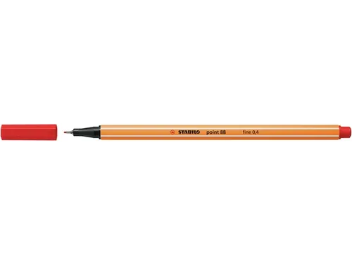 Fineliner STABILO point 88/48 fijn lichtrood