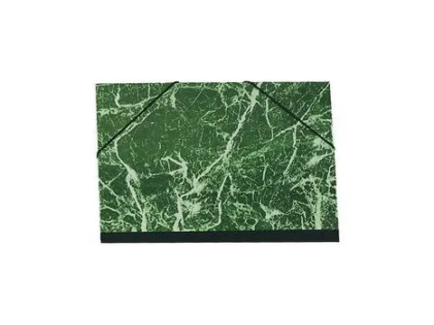 Tekenmap gemarmerd e last. 28x38 groen