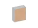 Schuifdeurkast 1150x1000x430mm Romp Lichtgrijs Decor Front Beuken