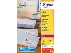 adresetiket Avery QuickPeel 99,1x57 wit 100 vel 10 etiketten per vel