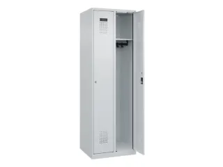 locker,HxBxD 1850x600x500mm,2vak,vak B 300mm,cil.-slot,staand op vloer - 2