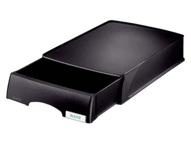 Brievenbak Leitz 5210 Plus zwart met lade A4