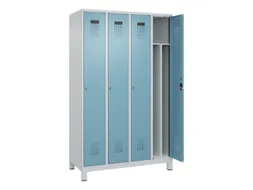 locker voor scheiding van kleding,HxBxD 1950x1200x500mm,4vak