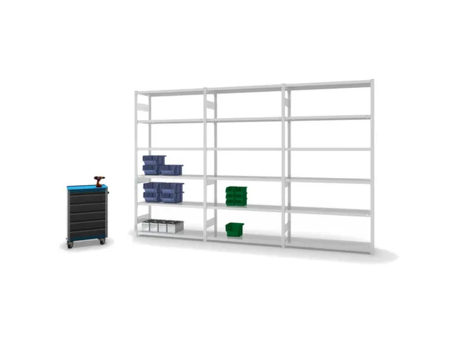 rayonnage modulaire,rayonnage départ,HxlxP 2500x1360x435mm