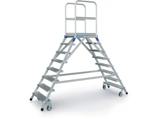 Bordestrap Aluminium Bordes 1920x 600x 800mm 2x8treden Aluminium - 3