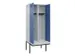 locker met bank,voor scheiding van kleding,HxBxD 2120x800x815mm,2vak