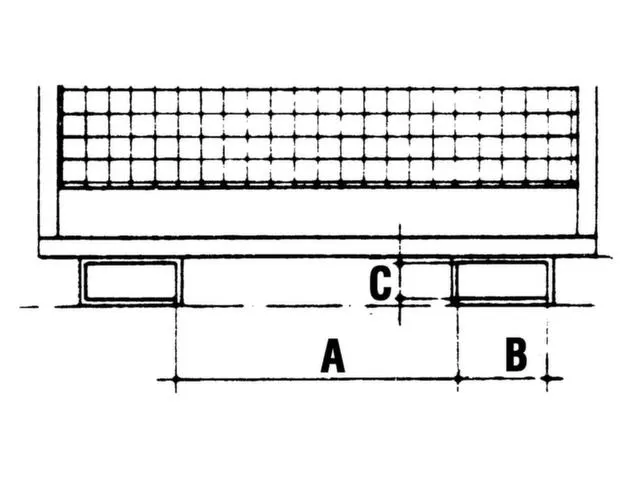 Werkkooi Uitvoering Vorkkokers Brede Zijde 1890x1200x1115mm Geeloranje