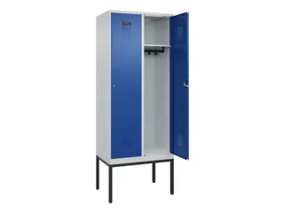 locker,HxBxD 2120x800x500mm,2vak,vak B 400mm,cil.-slot,voetonderstel - 1