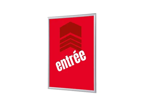 Kliklijst A1 complete set met print "ENTRÉE" Rood