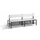 omkleedbank,HxLxD 796x2000x760mm,HPL wit,frame staal RAL7021,leuning