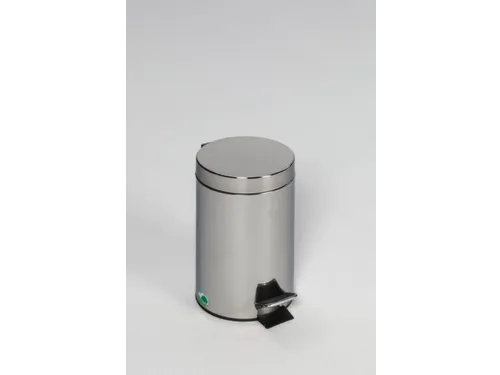 RVS pedaalemmer,3l,HxØ 270x170mm,binnenbak kunststof,romp gepolijst