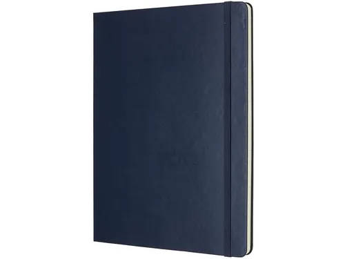 Notitieboek Moleskine XL 190x250mm lijn hard cover sapphire blue